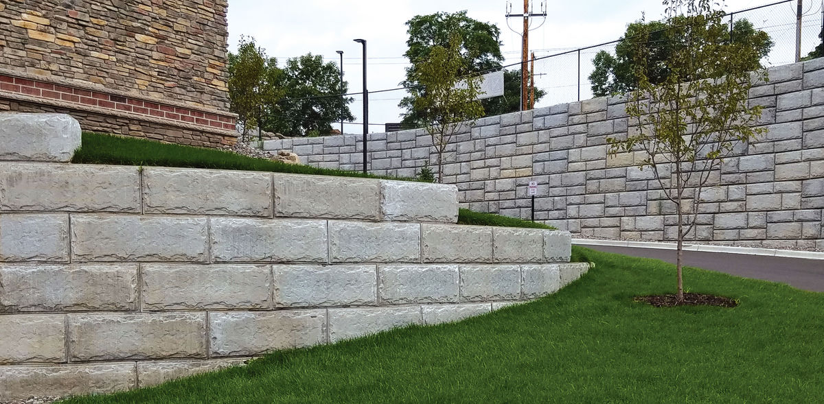 Big Block Retaining Wall Systems Versa Lok - Large Concrete Block Retaining Wall Cost