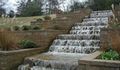 Tiered Walls and Waterfall