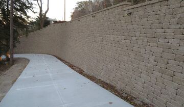 Tall Wall to the Lake