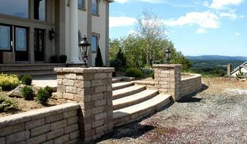 Low Profile Planters, Stairs and Columns
