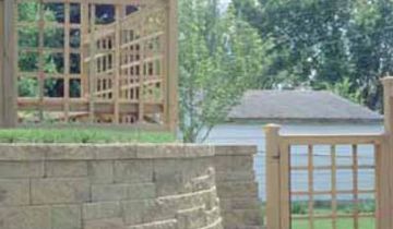 Curvy Raised Patio
