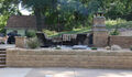 Raised Patio for Stately Fireplace