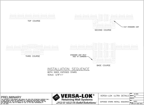 Exposed Stair Install (both sides)