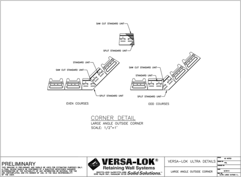 Large-Angle Outside Corner