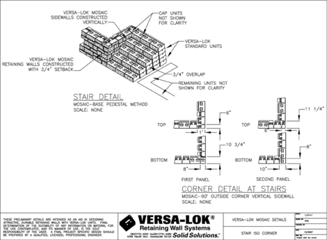 Mosaic Corner at Standard Unit Stairs