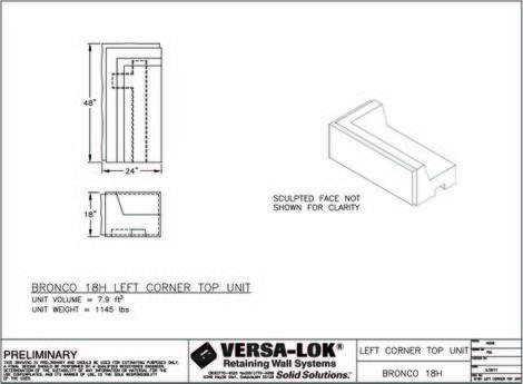 Left Corner Top Unit