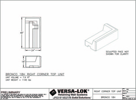 Right Corner Top Unit